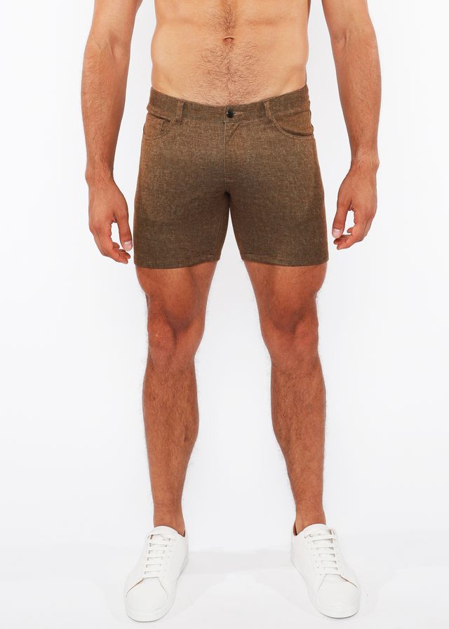 WASHED DENIM STRETCH KNIT SHORT - DealByEthan.gay loves ST33LE