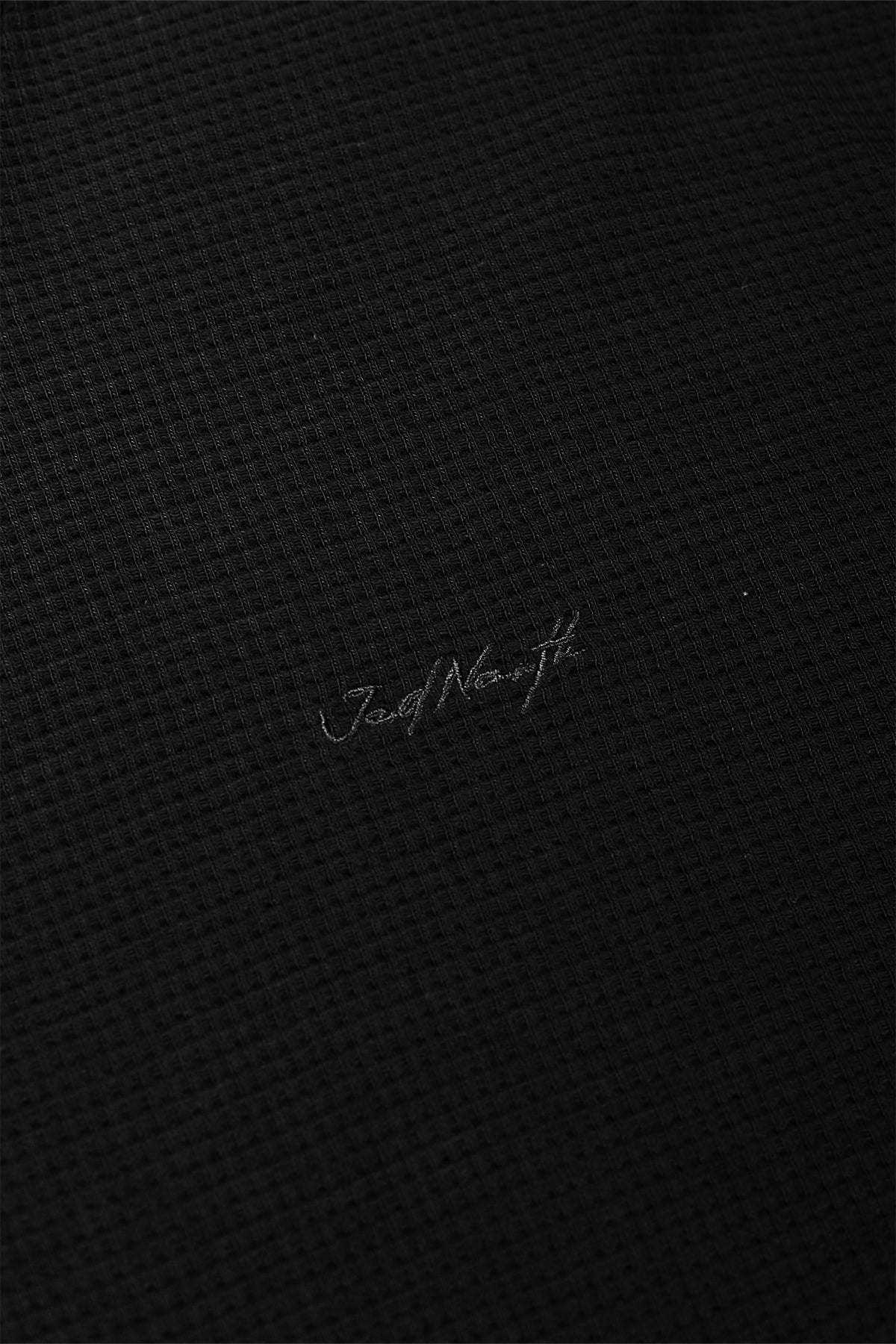 Waffle Henley T-Shirt - Black - DealByEthan.gay loves Jed North