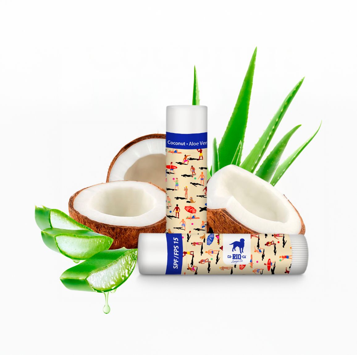 CA-RIO-CA 2 X Bálsamo de Coco / FPS 15 - Bálsamo labial