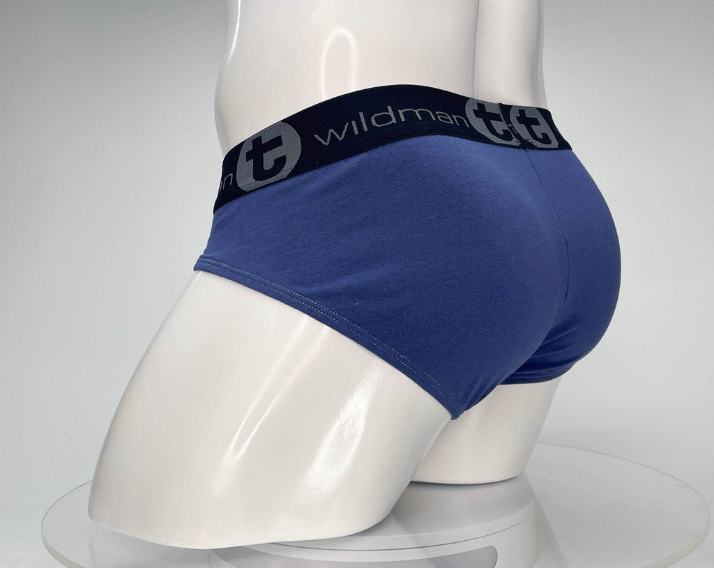 WildmanT Baumwoll-Monster-Cock-Slip in Dunkelblau und Grau
