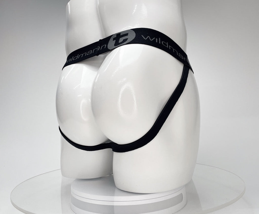 WildmanT Baumwoll-Monster-Cock-Suspensorium Schwarz