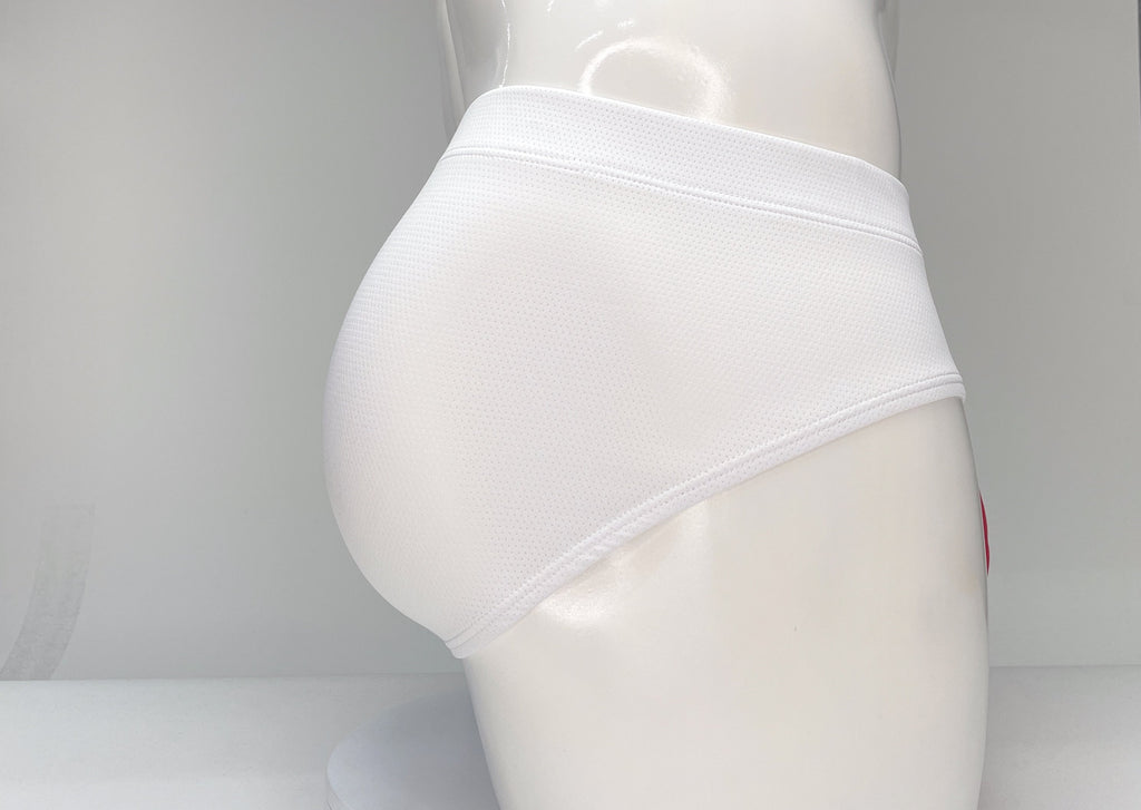 WildmanT Mesh Brief White and Red - DealByEthan.gay loves WildmanT