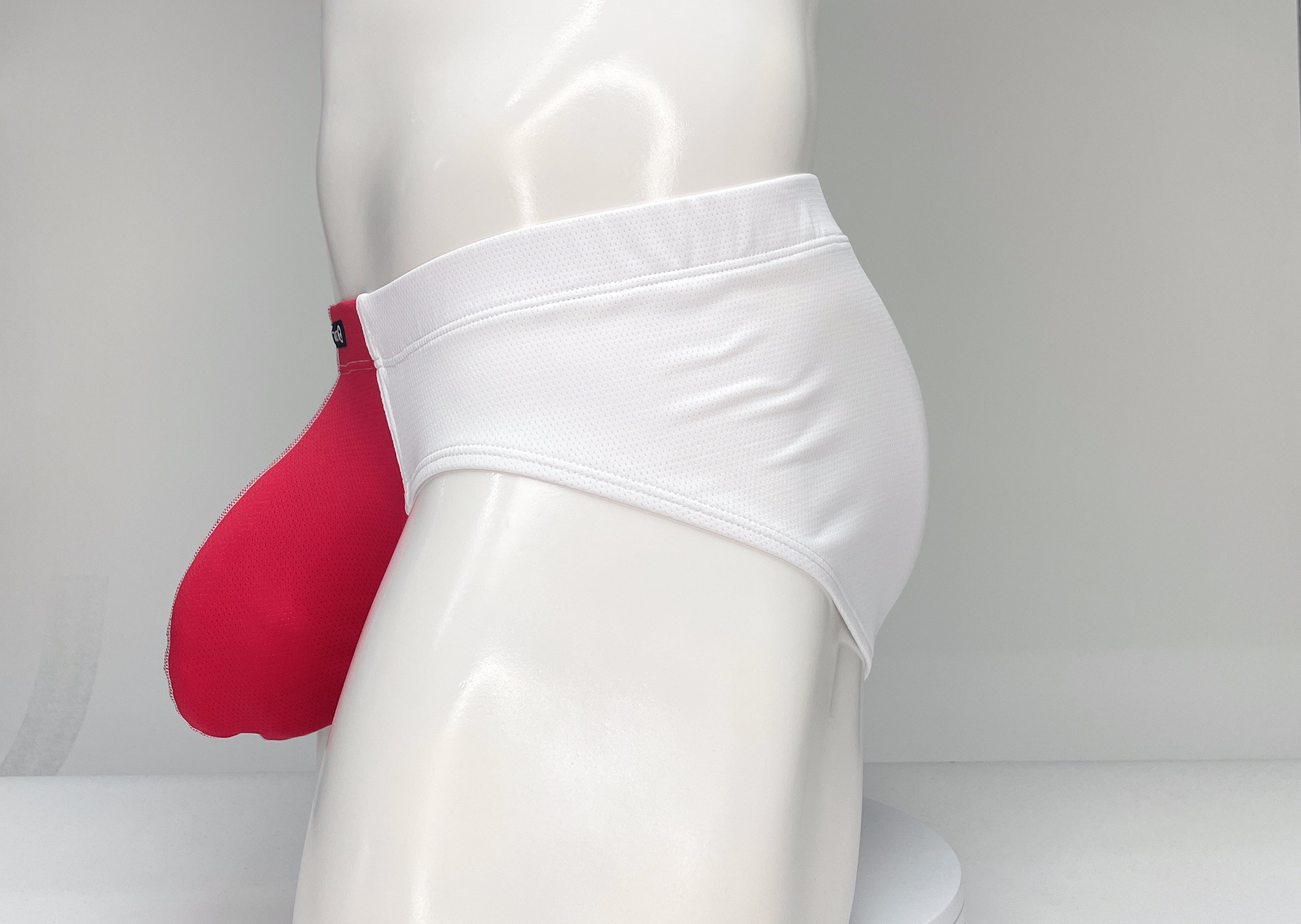 WildmanT Mesh Brief White and Red - DealByEthan.gay loves WildmanT