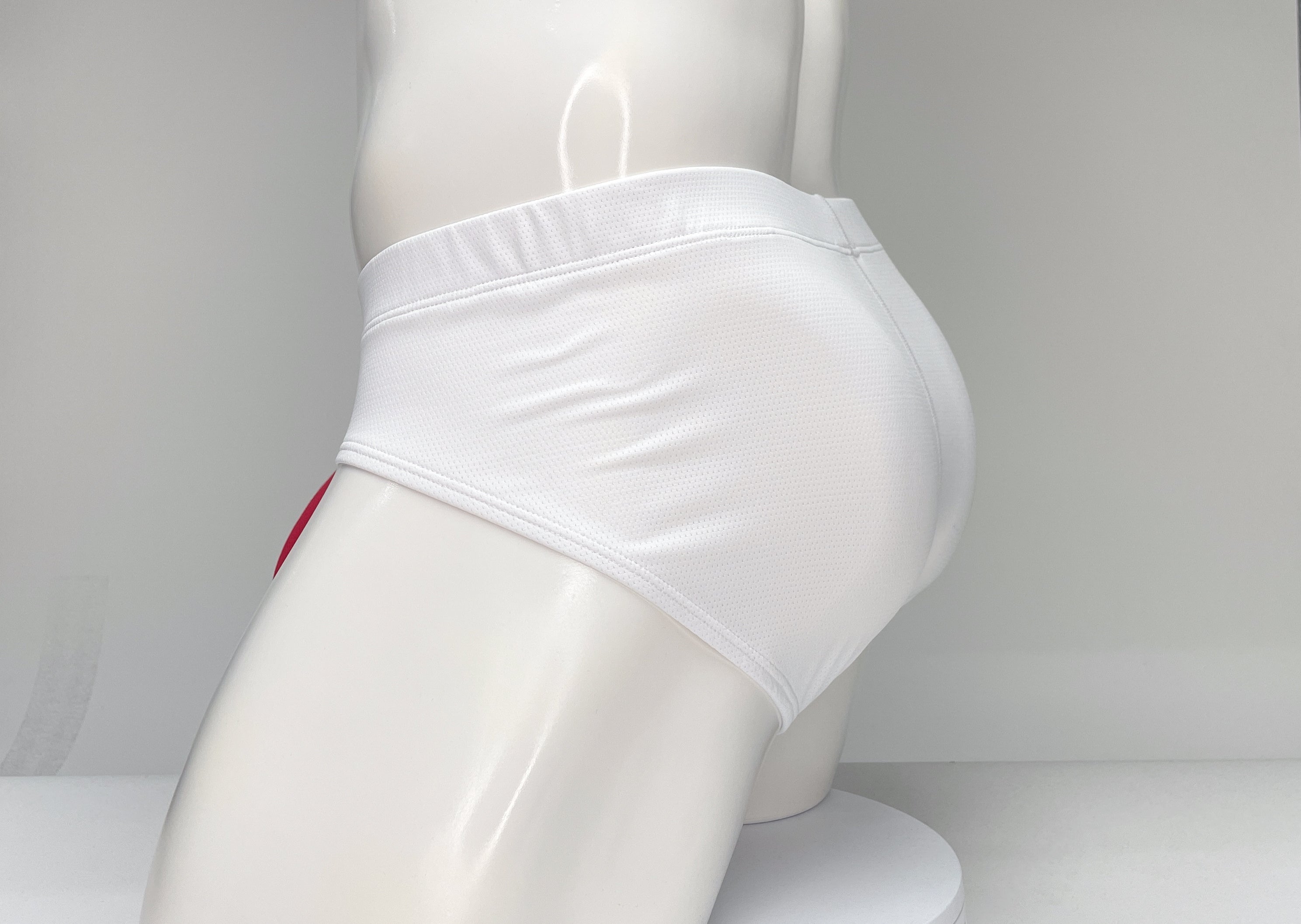 WildmanT Mesh Brief White and Red - DealByEthan.gay loves WildmanT