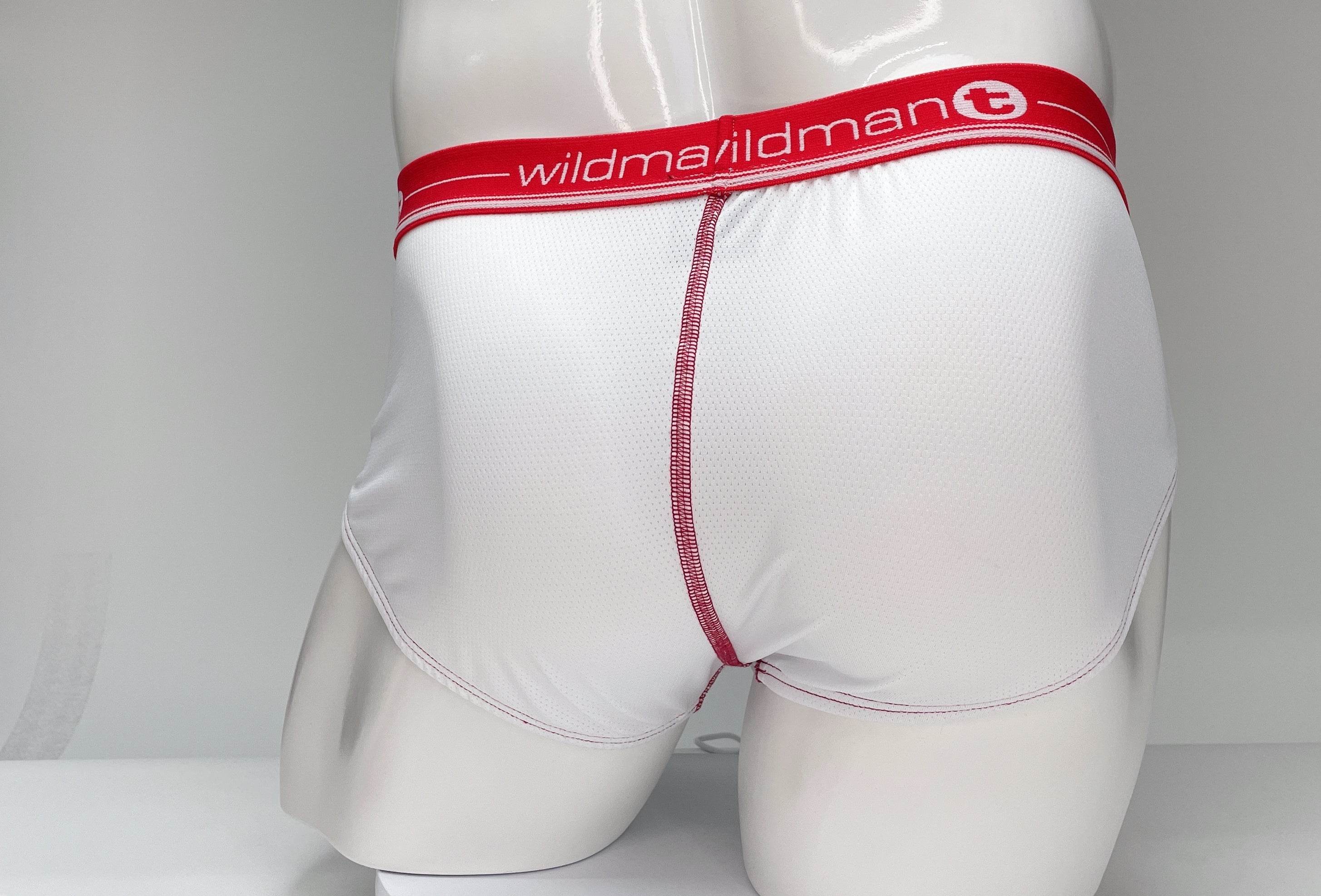 WildmanT Mesh Brief White and Red - DealByEthan.gay loves WildmanT