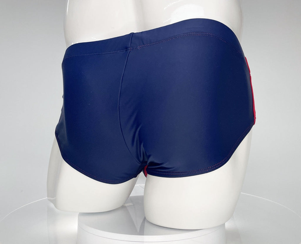Bañador tipo slip WildmanT Monster Cock azul marino y rojo
