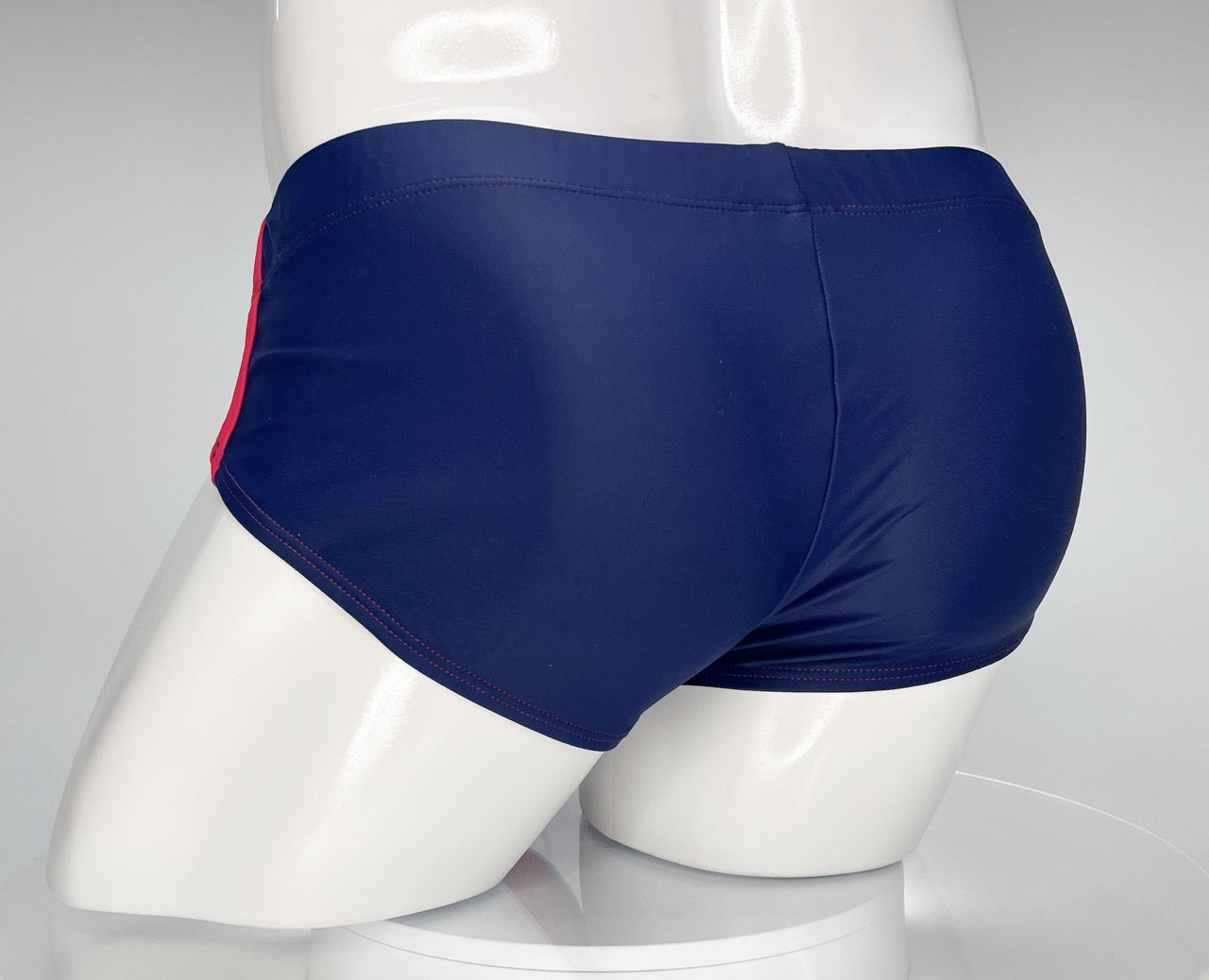 Bañador tipo slip WildmanT Monster Cock azul marino y rojo