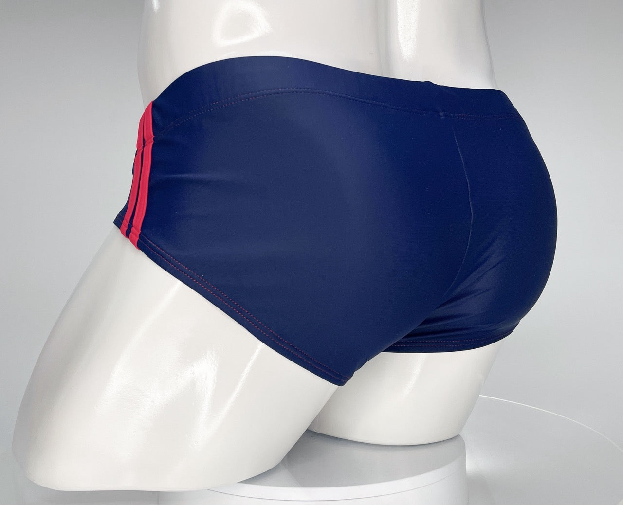 Bañador tipo slip WildmanT Monster Cock azul marino y rojo