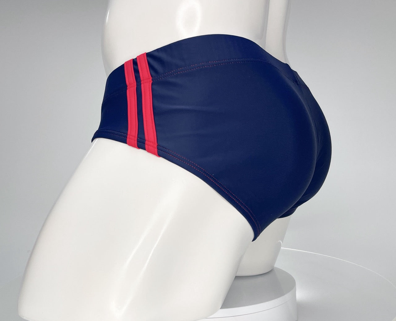 Bañador tipo slip WildmanT Monster Cock azul marino y rojo