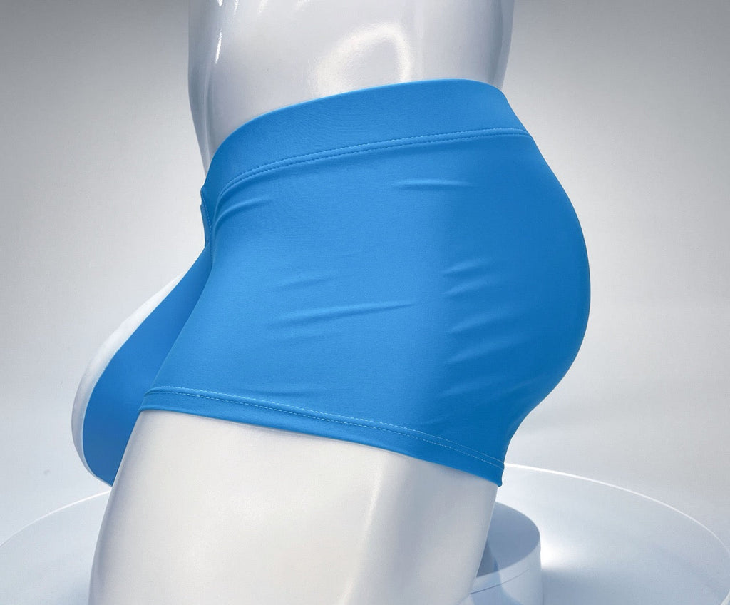 Traje de baño Monster Cock de WildmanT con corte cuadrado, color verde azulado y blanco