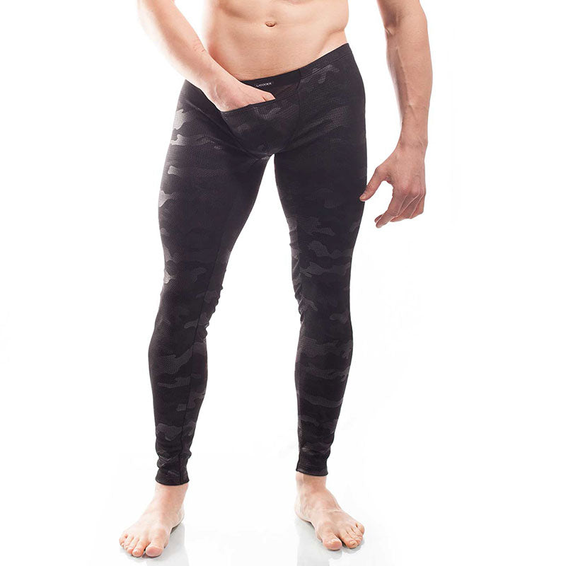 Wojoer Camouflage Powernet Insert Leggings Pants Black 330W407 Size XL - DealByEthan.gay loves Wojoer