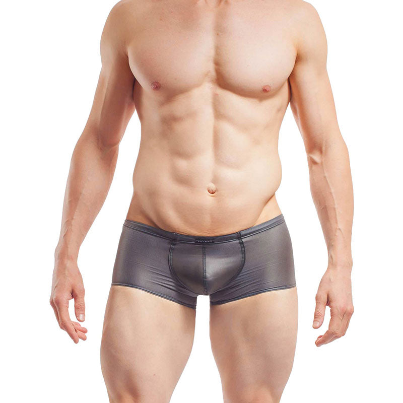 Wojoer Fun-X-Tion Latex Transparent Boxer Brief Underwear Black 325T316S Size XL - DealByEthan.gay loves Wojoer