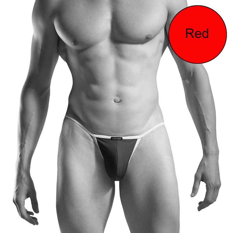 Wojoer Gloss Piping Capri Bikini Swimwear Red 335B12B Size XL - DealByEthan.gay loves Wojoer