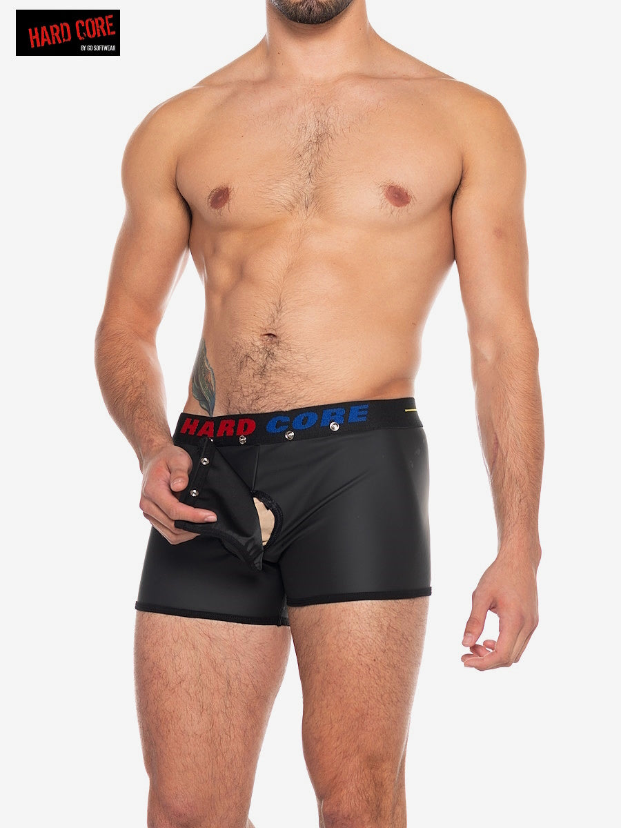 X Pleather Boxer Brief w/ Cod Piece - DealByEthan.gay loves Hard Core
