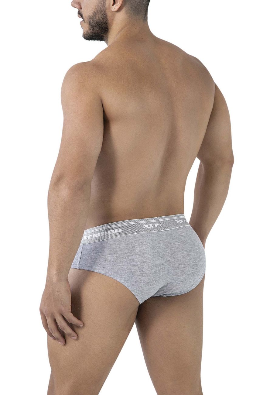 Xtremen 41315 Cotton Blend Briefs Color Jasper Gray - DealByEthan.gay loves Xtremen