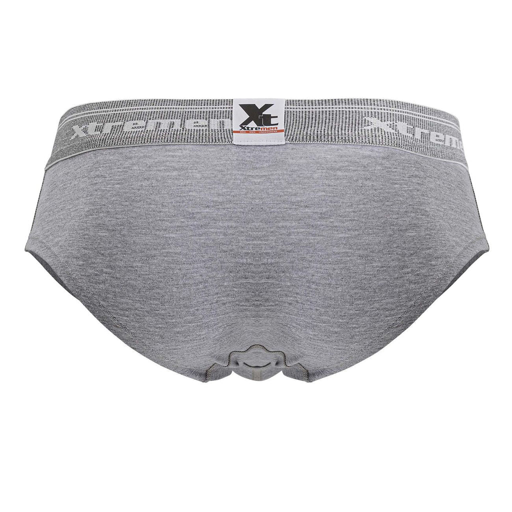 Xtremen 41315 Cotton Blend Briefs Color Jasper Gray - DealByEthan.gay loves Xtremen