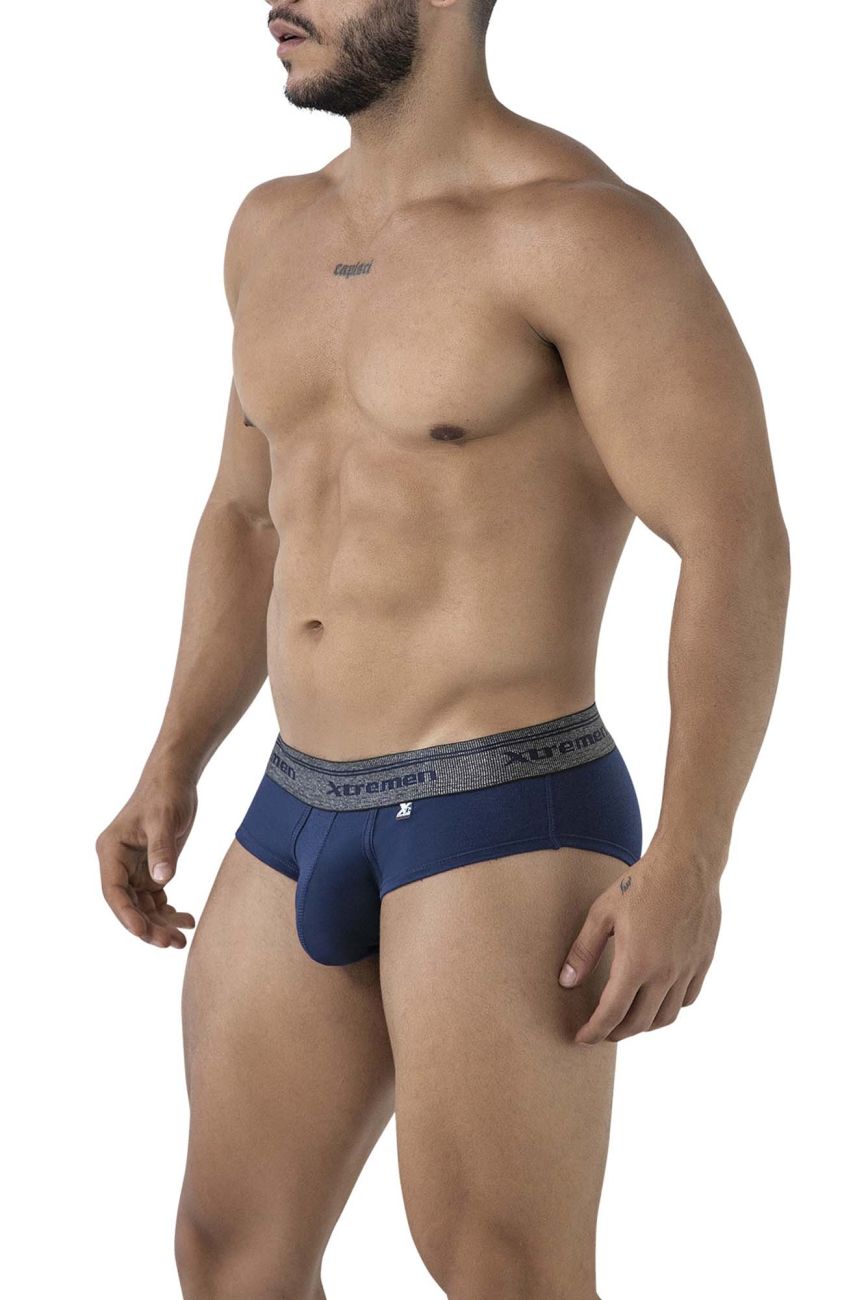Xtremen 41315 Cotton Blend Briefs Color Navy - DealByEthan.gay loves Xtremen