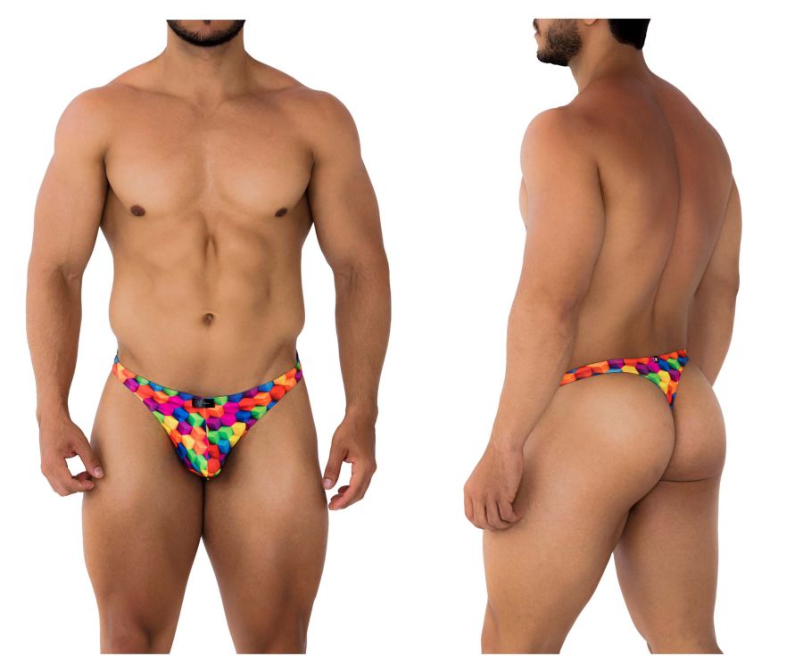 Xtremen 91171 Printed Thongs Color Cubes - DealByEthan.gay loves Xtremen