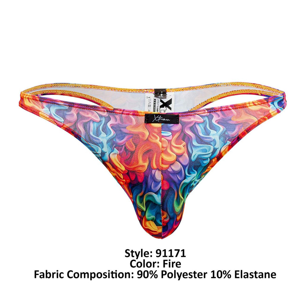 Xtremen 91171 Printed Thongs Color Fire - DealByEthan.gay loves Xtremen