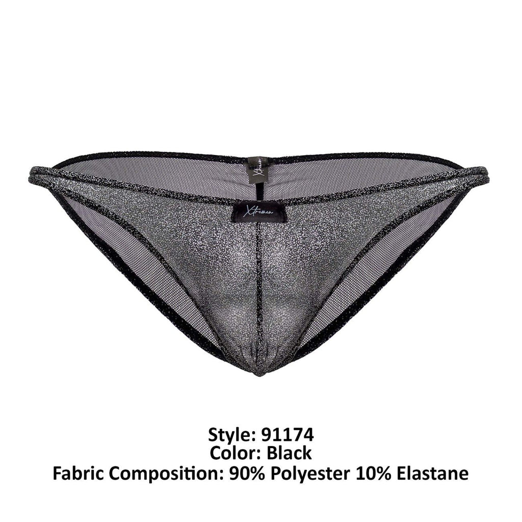 Xtremen 91174 Tulle Mesh Bikini Color Black - DealByEthan.gay loves Xtremen