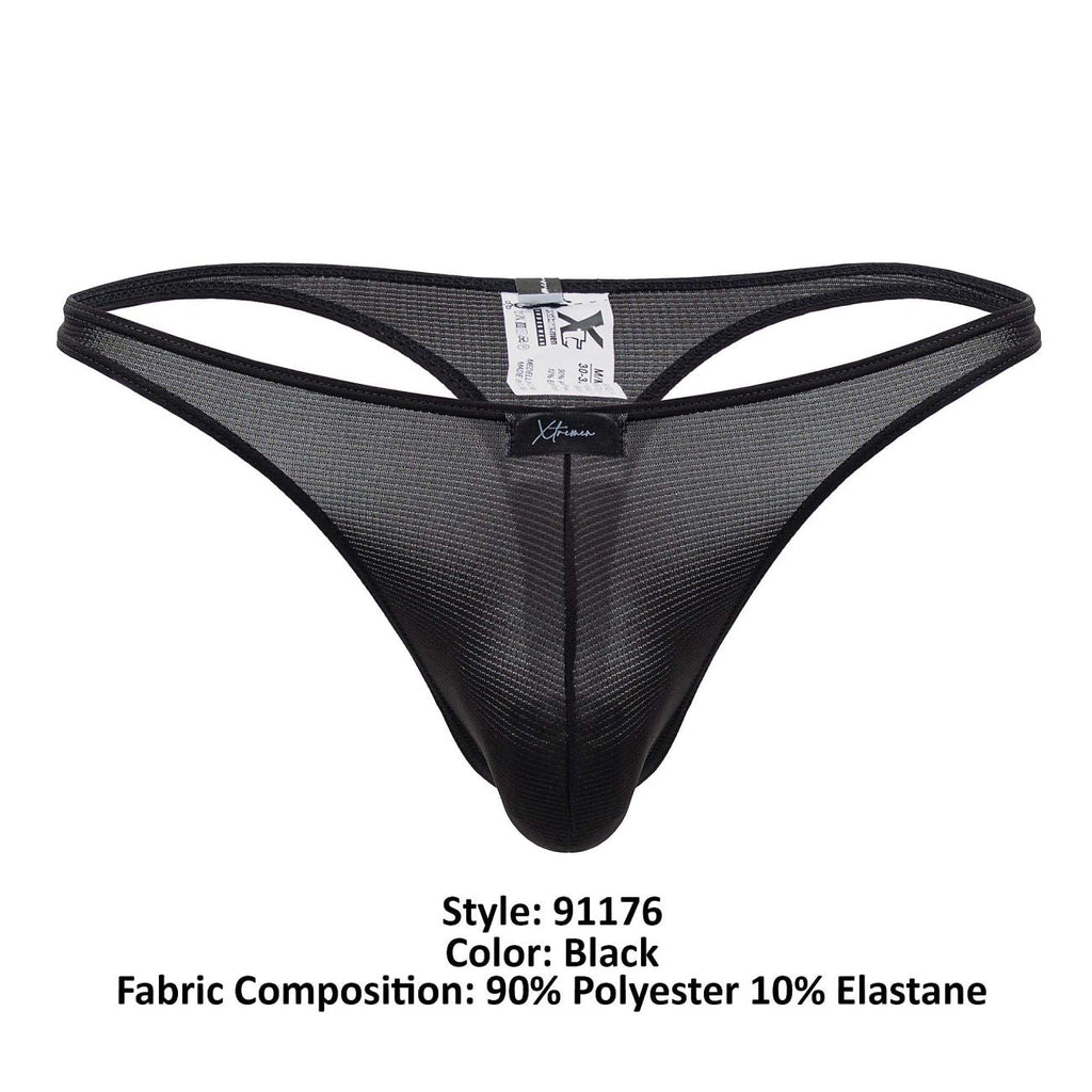 Xtremen 91176 Microfiber Thongs Color Black - DealByEthan.gay loves Xtremen