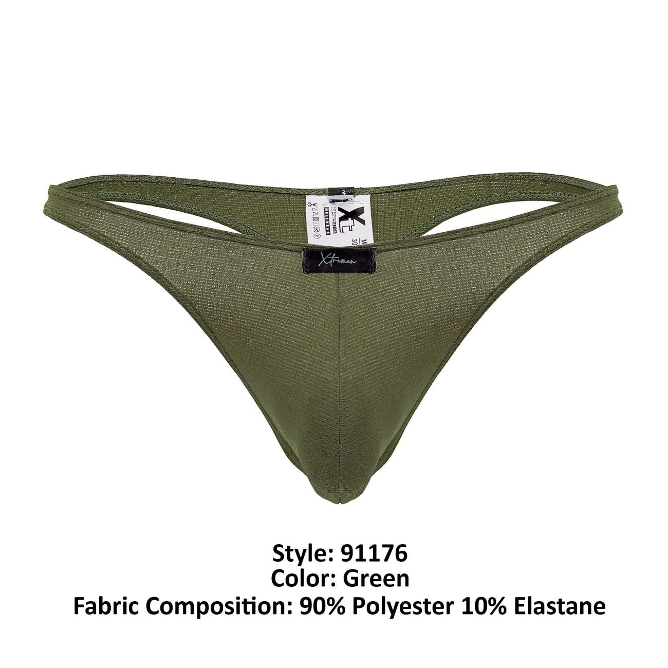 Xtremen 91176 Microfiber Thongs Color Green - DealByEthan.gay loves Xtremen
