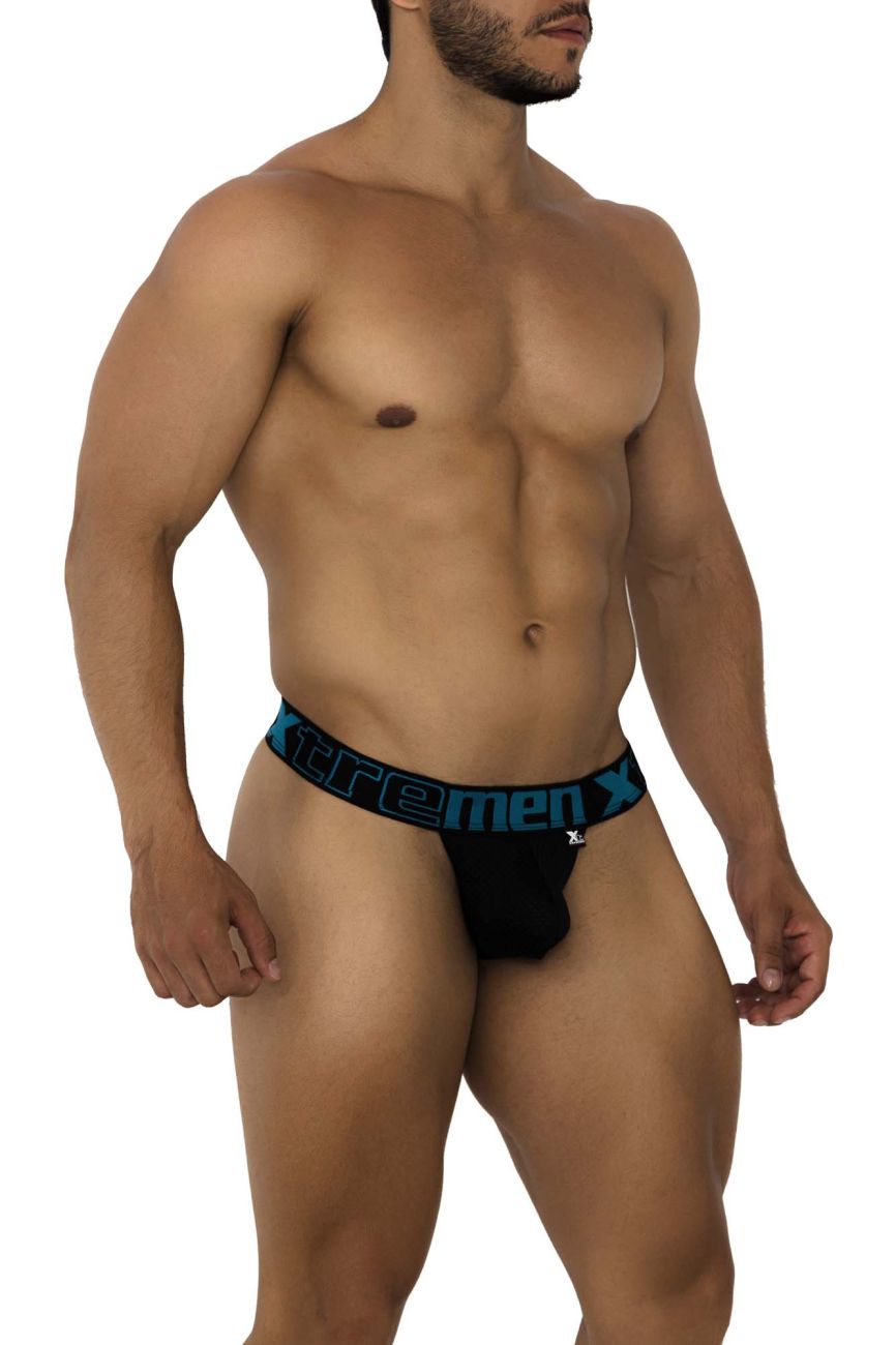 Xtremen 91184 Mesh Thongs Color Black - DealByEthan.gay loves Xtremen