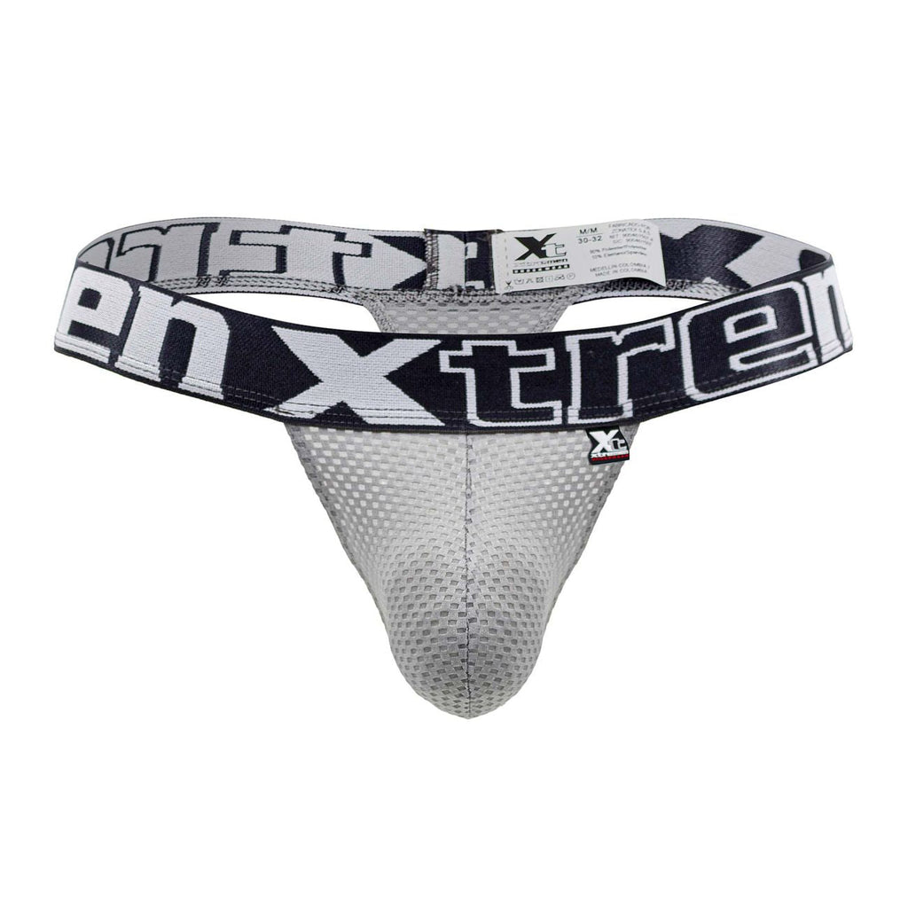 Xtremen 91184 Mesh Thongs Color Gray - DealByEthan.gay loves Xtremen