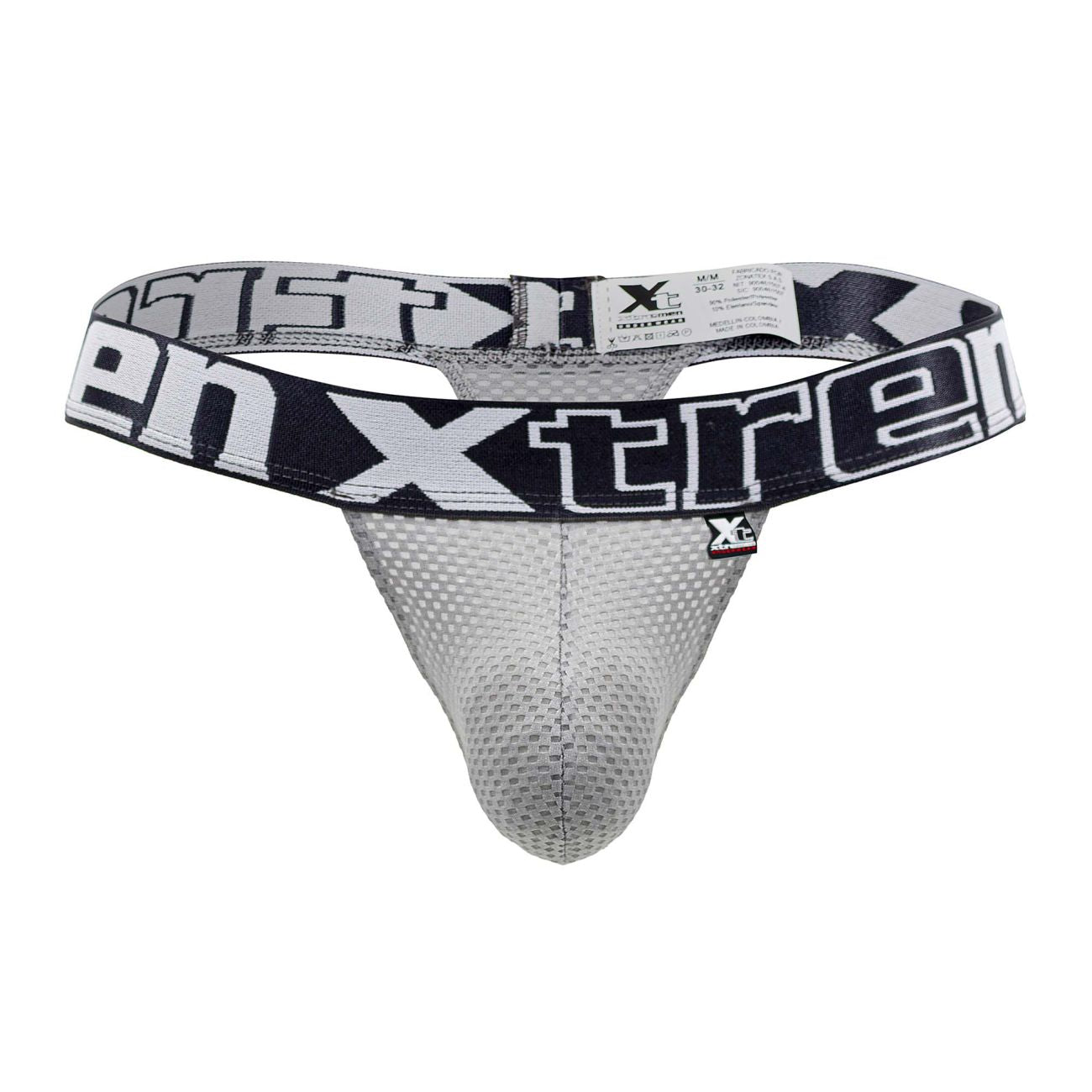 Xtremen 91184 Mesh Thongs Color Gray - DealByEthan.gay loves Xtremen