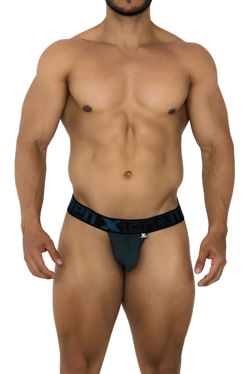 Xtremen 91184 Mesh Thongs Color Green - DealByEthan.gay loves Xtremen