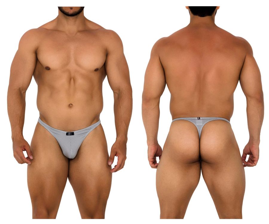 Xtremen 91185 Mesh Thongs Color Gray - DealByEthan.gay loves Xtremen