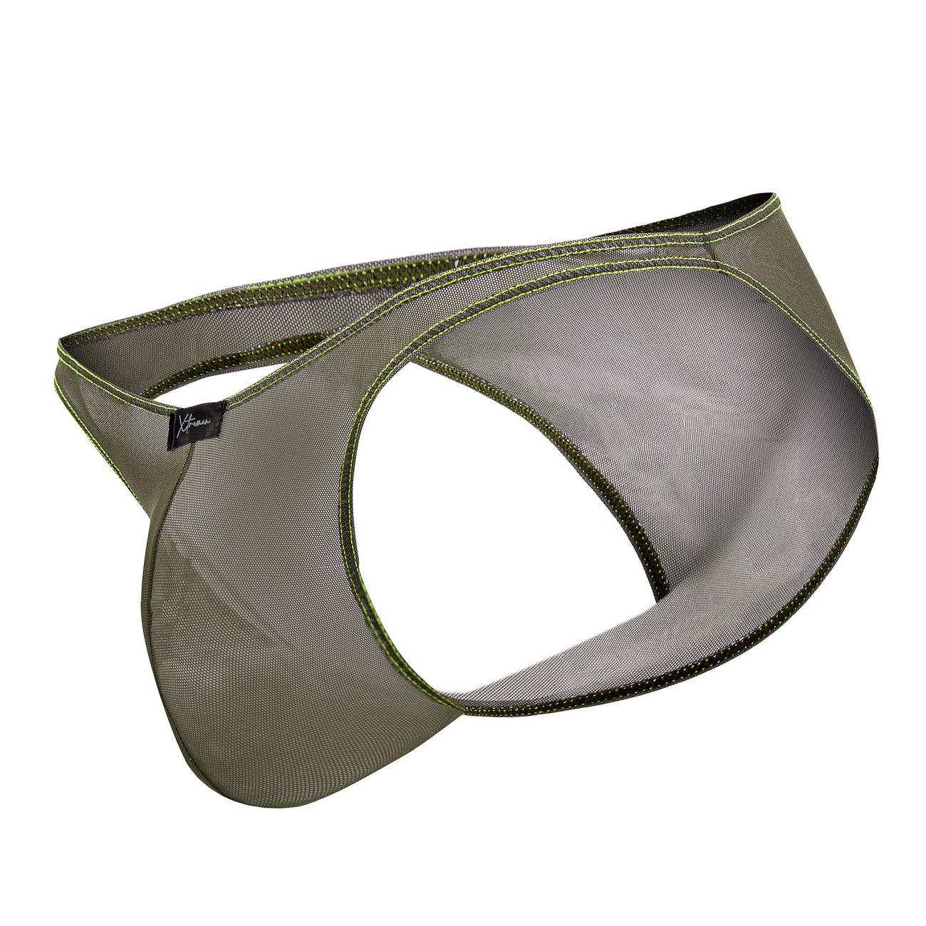 Xtremen 91187 Tulle Mesh Bikini Color Green - DealByEthan.gay loves Xtremen