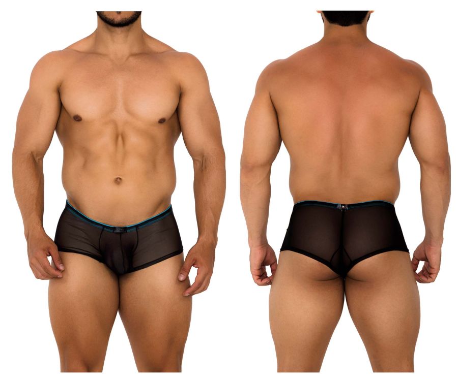 Xtremen 91188 Tulle Mesh Trunks Color Black - DealByEthan.gay loves Xtremen