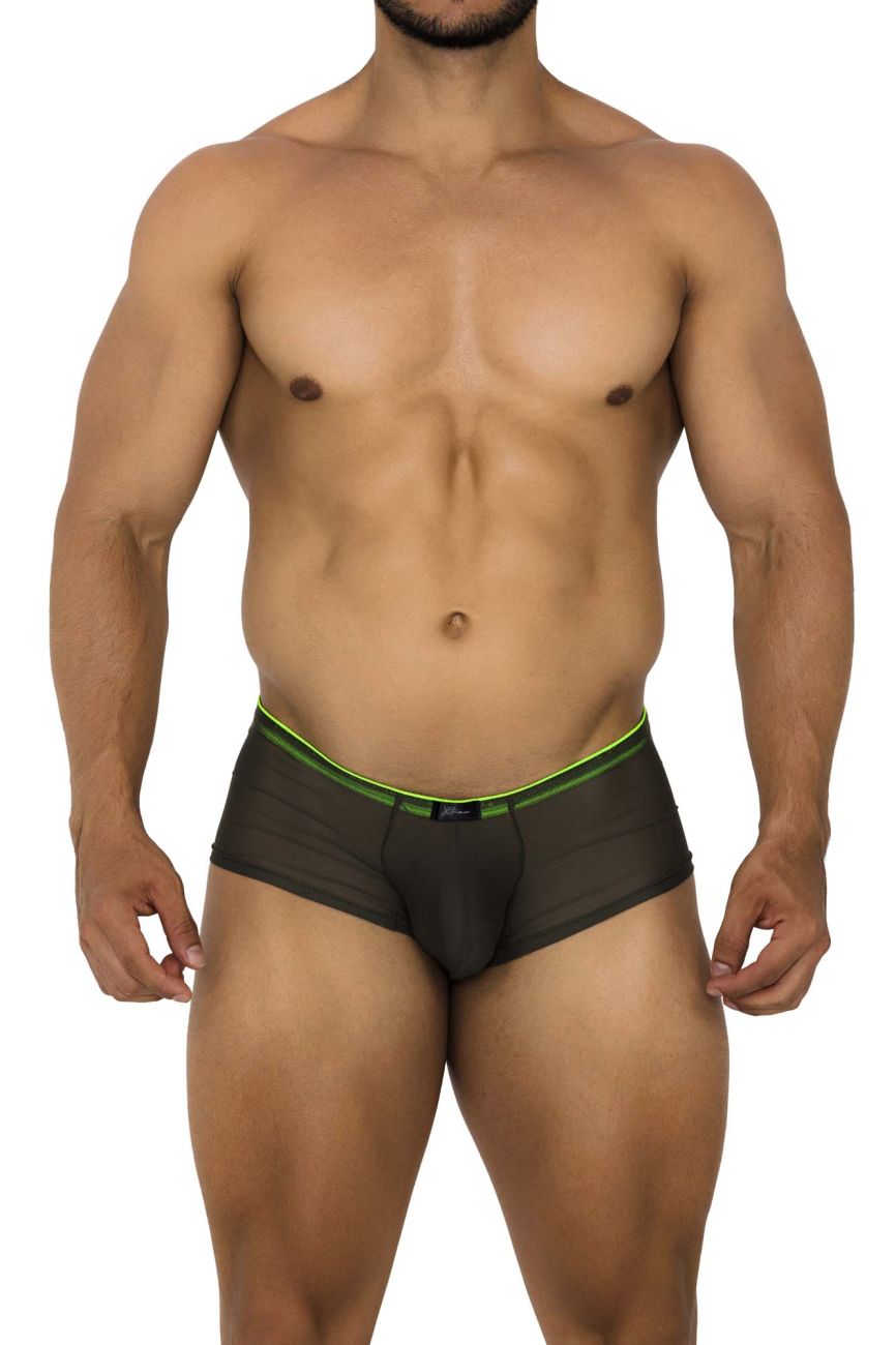 Xtremen 91188 Tulle Mesh Trunks Color Green - DealByEthan.gay loves Xtremen
