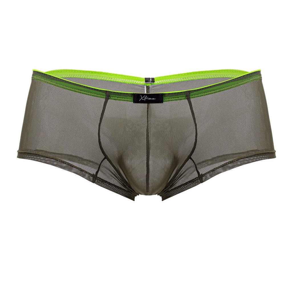 Xtremen 91188 Tulle Mesh Trunks Color Green - DealByEthan.gay loves Xtremen