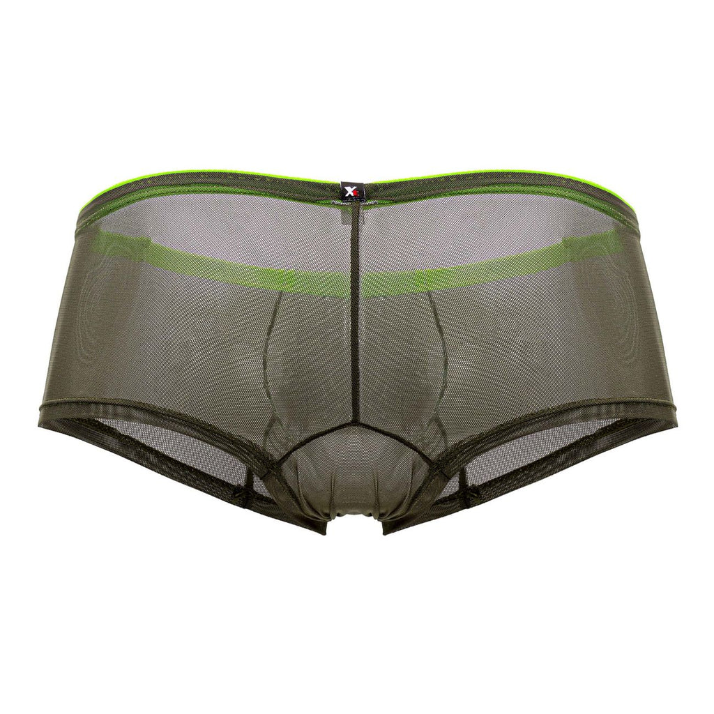 Xtremen 91188 Tulle Mesh Trunks Color Green - DealByEthan.gay loves Xtremen