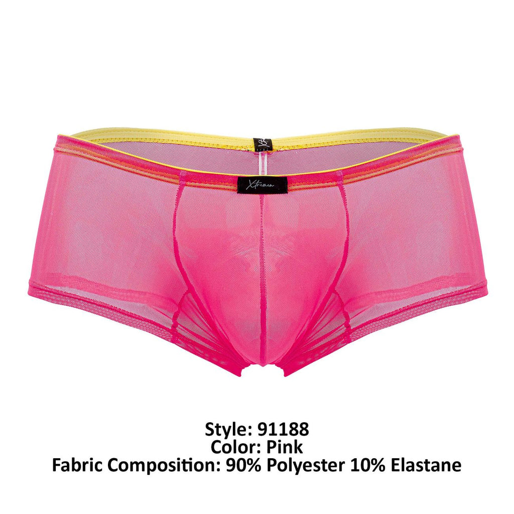 Xtremen 91188 Tulle Mesh Trunks Color Pink - DealByEthan.gay loves Xtremen