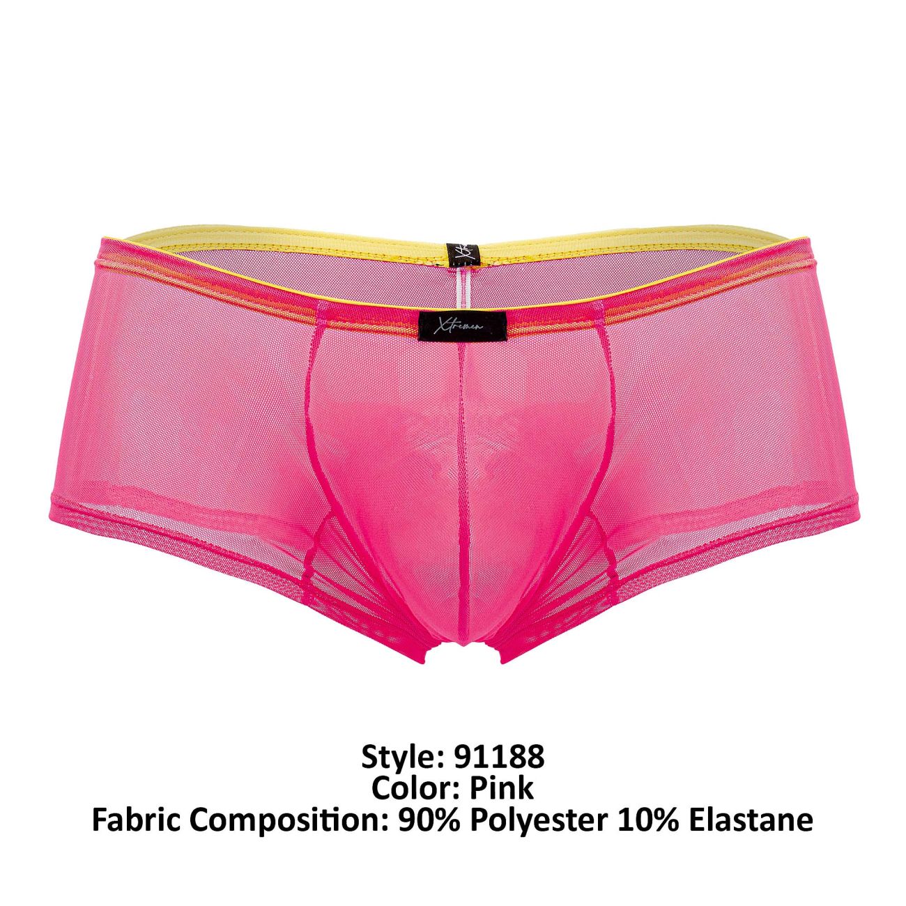 Xtremen 91188 Tulle Mesh Trunks Color Pink - DealByEthan.gay loves Xtremen