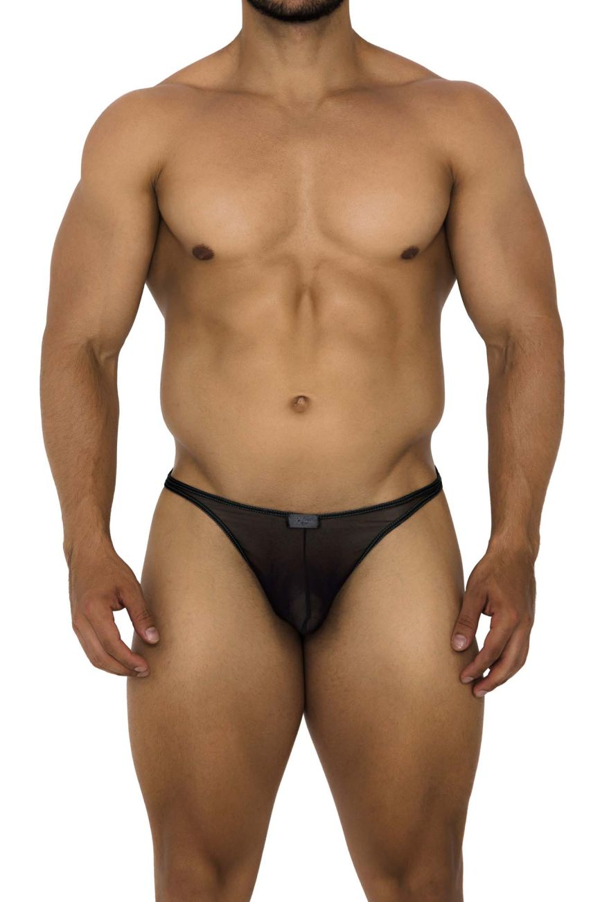 Xtremen 91189 Tulle Mesh Thongs Color Black - DealByEthan.gay loves Xtremen