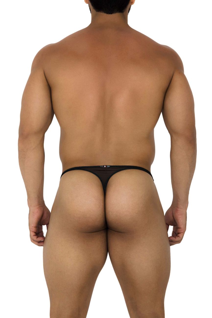 Xtremen 91189 Tulle Mesh Thongs Color Black - DealByEthan.gay loves Xtremen