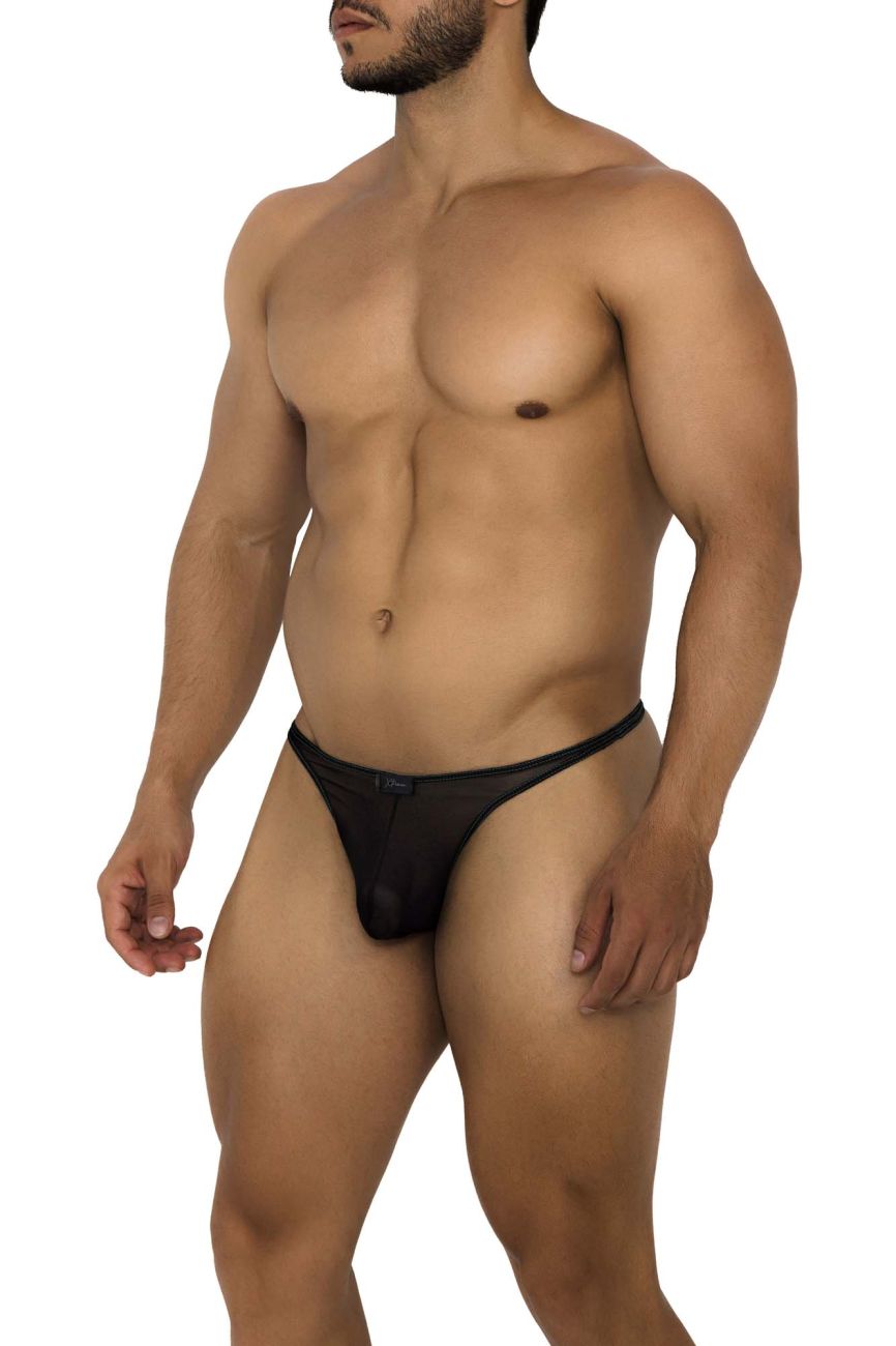 Xtremen 91189 Tulle Mesh Thongs Color Black - DealByEthan.gay loves Xtremen