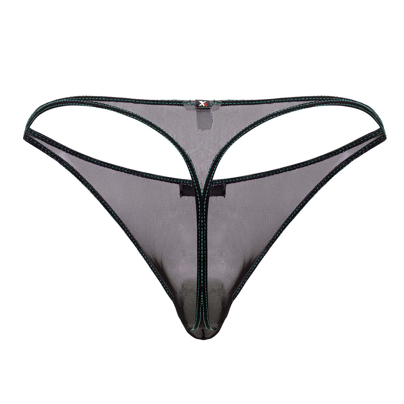 Xtremen 91189 Tulle Mesh Thongs Color Black - DealByEthan.gay loves Xtremen