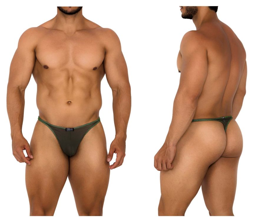 Xtremen 91189 Tulle Mesh Thongs Color Green - DealByEthan.gay loves Xtremen
