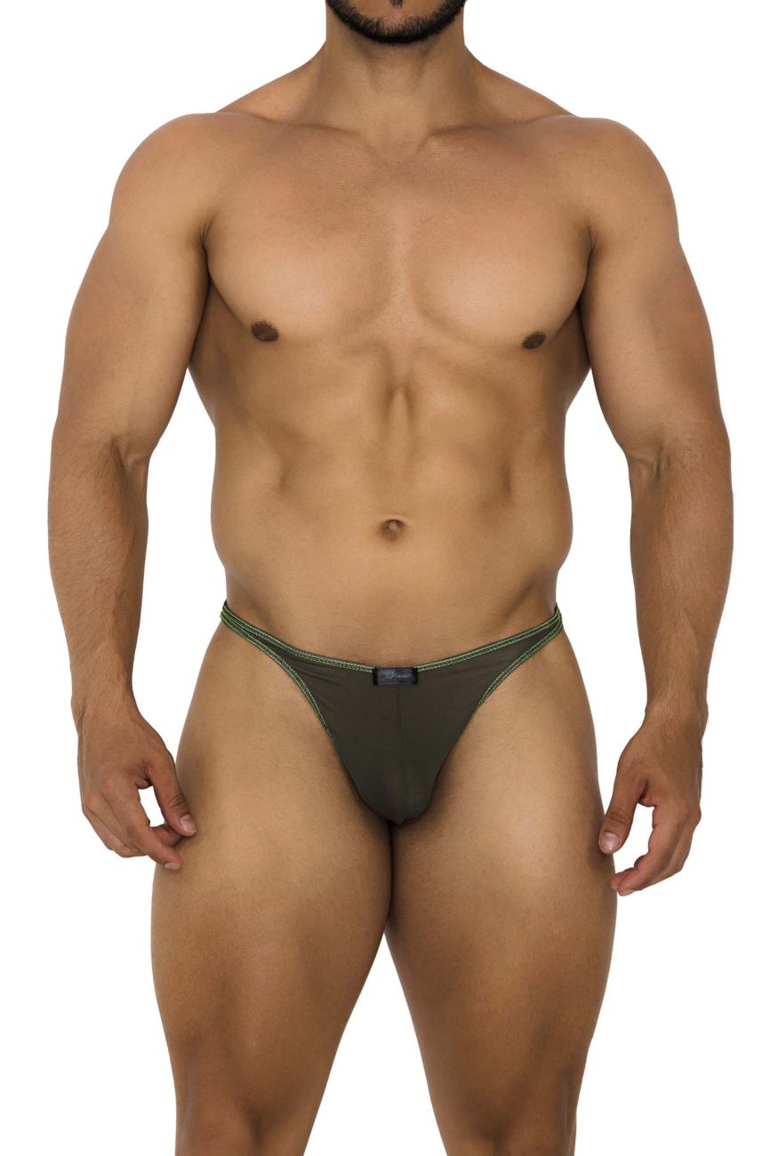 Xtremen 91189 Tulle Mesh Thongs Color Green - DealByEthan.gay loves Xtremen