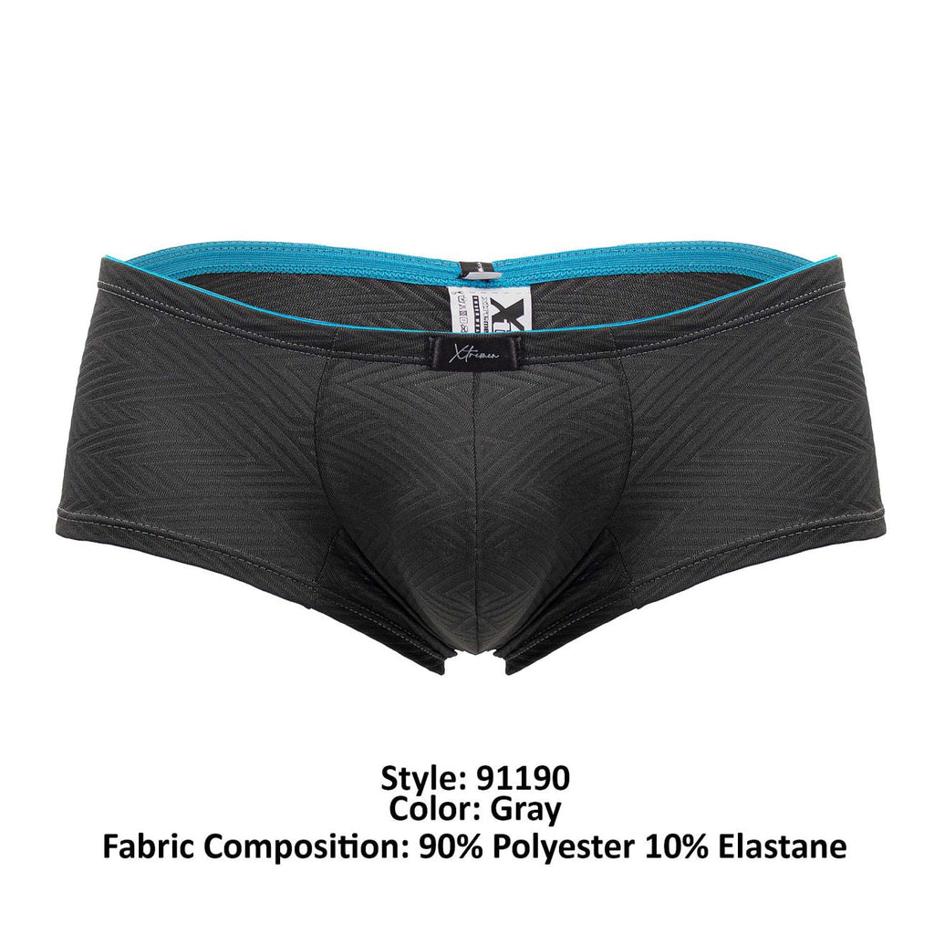Xtremen 91190 Jacquard Trunks Color Gray - DealByEthan.gay loves Xtremen