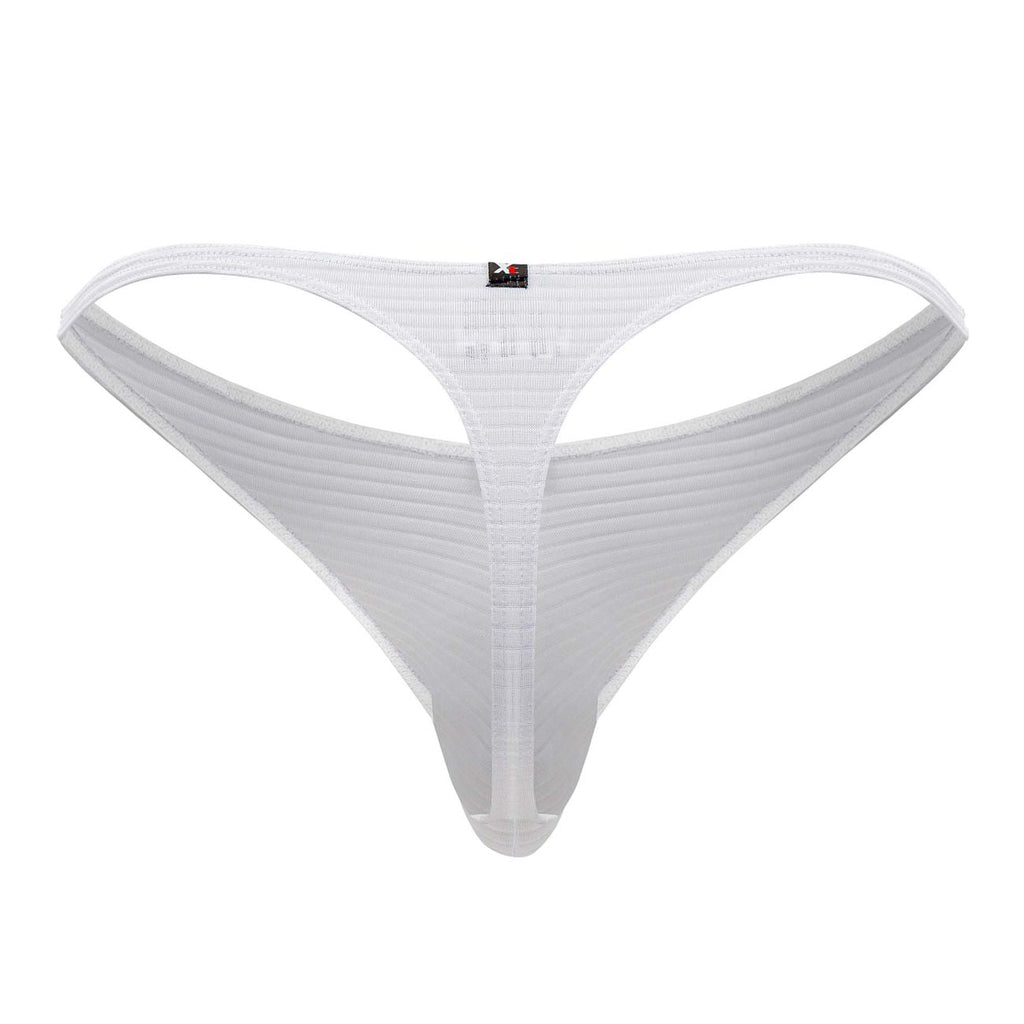 Xtremen 91198 Jacquard-Tangas Farbe Weiß