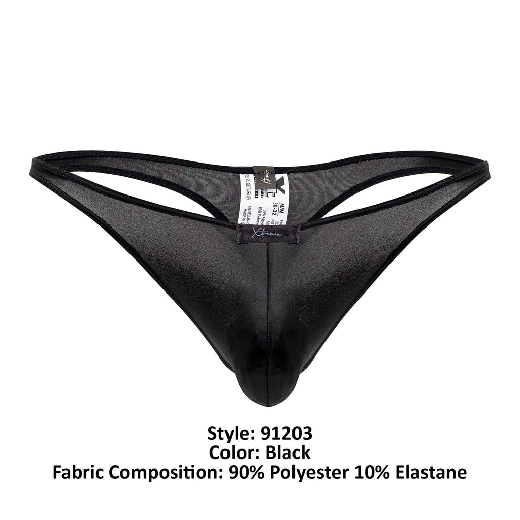 Xtremen 91203 Microfiber Thongs Color Black - DealByEthan.gay loves Xtremen