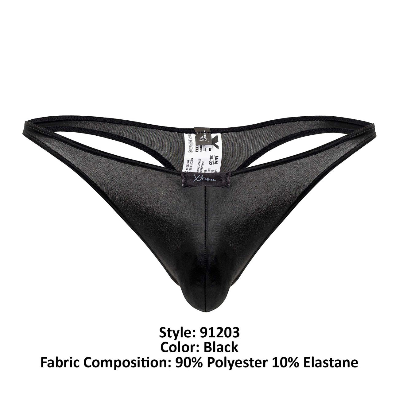 Xtremen 91203 Microfiber Thongs Color Black - DealByEthan.gay loves Xtremen