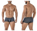 Gray heathered cotton blend briefs with a subtle elastic waistband and xtremen logo on the side in color cross design