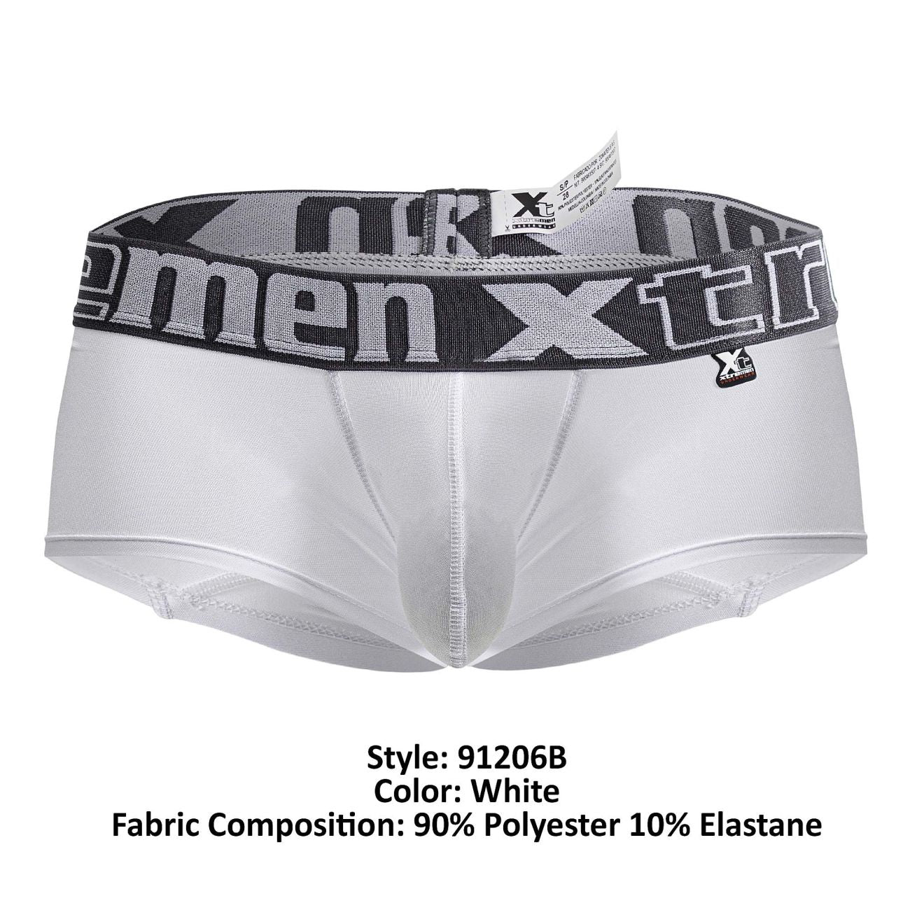 Xtremen 91206B Mikrofaser-Badehose, Farbe Weiß